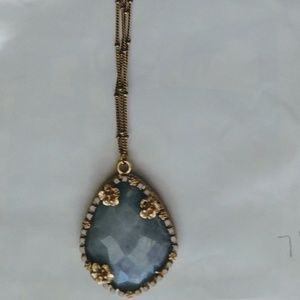 Anthropologie Blue Stone Necklace